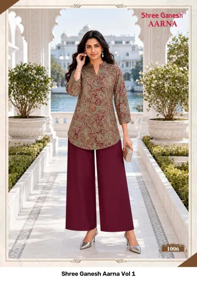 Shree Ganesh Aarna Vol 1 — Co Ord Sets, Shree Ganesh Print wholesale from Surat — view 3