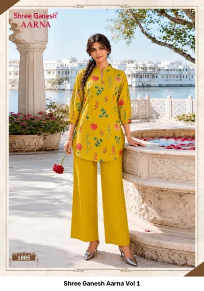 Shree Ganesh Aarna Vol 1 — Co Ord Sets, Shree Ganesh Print wholesale from Surat — view 4