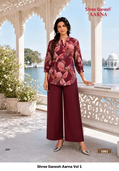Shree Ganesh Aarna Vol 1 — Co Ord Sets, Shree Ganesh Print wholesale from Surat — view 5