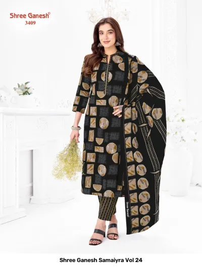 Shree Ganesh Samaiyra Vol 24 — Pure Cotton Printed, Unstitched Dress Materials, Shree wholesale from Surat — view 10