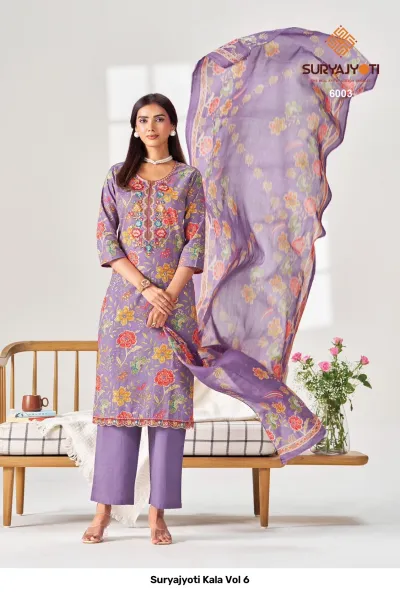 Suryajyoti Kala Vol 6 — Stitched Suits, Suryajyoti wholesale from Surat — view 5