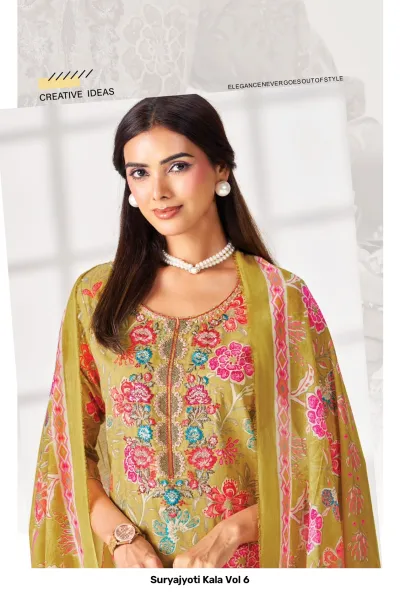 Suryajyoti Kala Vol 6 — Stitched Suits, Suryajyoti wholesale from Surat — view 7