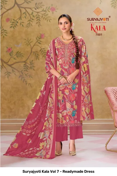 Suryajyoti Kala Vol 7 - Readymade Dress — Stitched Suits, Suryajyoti wholesale from Surat — view 2