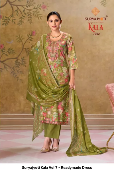 Suryajyoti Kala Vol 7 - Readymade Dress — Stitched Suits, Suryajyoti wholesale from Surat — view 3