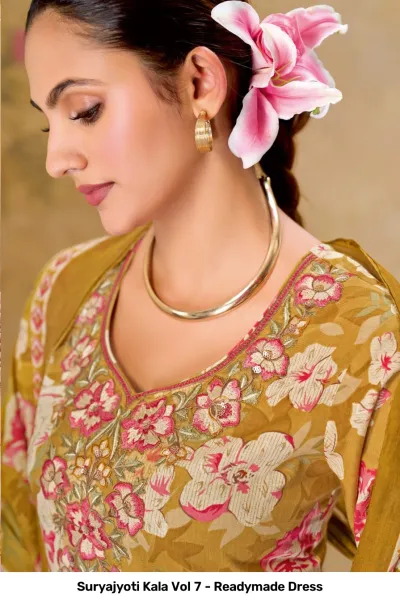 Suryajyoti Kala Vol 7 - Readymade Dress — Stitched Suits, Suryajyoti wholesale from Surat — view 4
