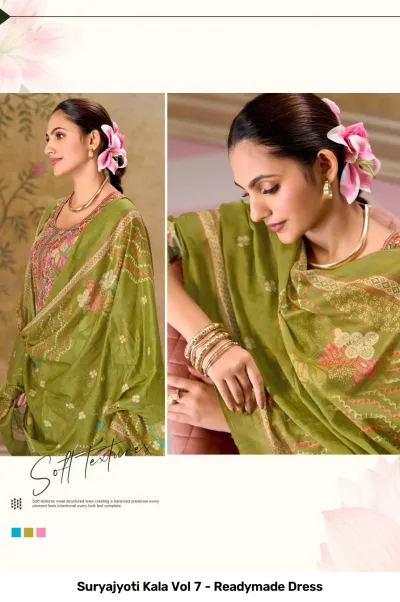 Suryajyoti Kala Vol 7 - Readymade Dress — Stitched Suits, Suryajyoti wholesale from Surat — view 6