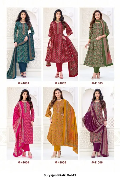 Suryajyoti Kalki Vol 41 — Unstitched Dress Materials, Suryajyoti wholesale from Surat — view 10