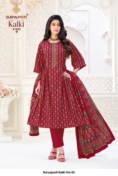 Suryajyoti Kalki Vol 41 — Unstitched Dress Materials, Suryajyoti wholesale from Surat — view 3