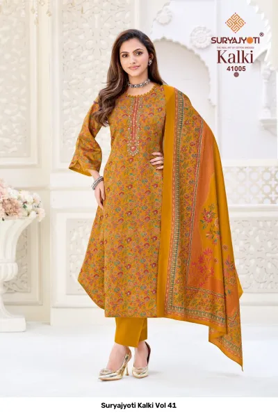 Suryajyoti Kalki Vol 41 — Unstitched Dress Materials, Suryajyoti wholesale from Surat — view 6
