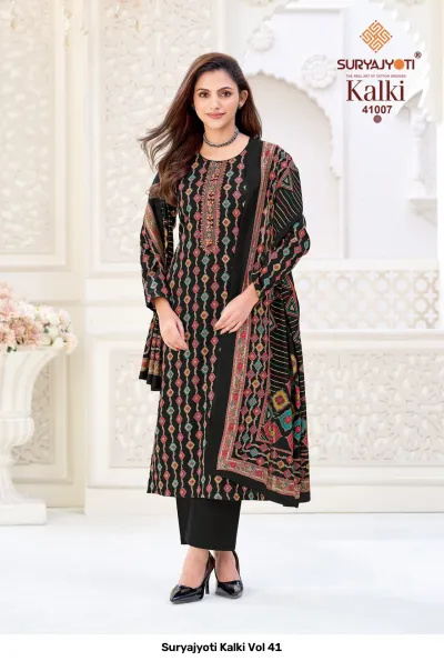 Suryajyoti Kalki Vol 41 — Unstitched Dress Materials, Suryajyoti wholesale from Surat — view 8