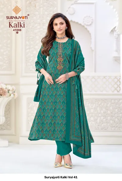 Suryajyoti Kalki Vol 41 — Unstitched Dress Materials, Suryajyoti wholesale from Surat — view 9