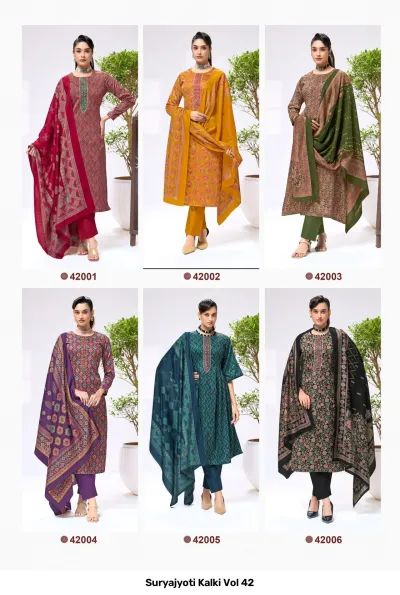 Suryajyoti Kalki Vol 42 — Unstitched Dress Materials, Suryajyoti wholesale from Surat — view 10