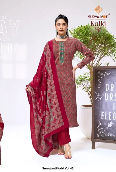 Suryajyoti Kalki Vol 42 — Unstitched Dress Materials, Suryajyoti wholesale from Surat — view 2