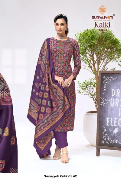 Suryajyoti Kalki Vol 42 — Unstitched Dress Materials, Suryajyoti wholesale from Surat — view 5