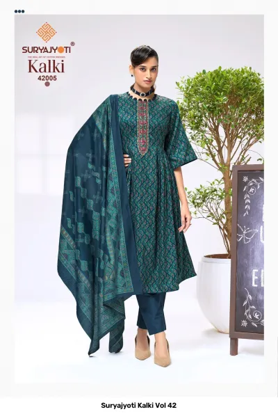 Suryajyoti Kalki Vol 42 — Unstitched Dress Materials, Suryajyoti wholesale from Surat — view 6