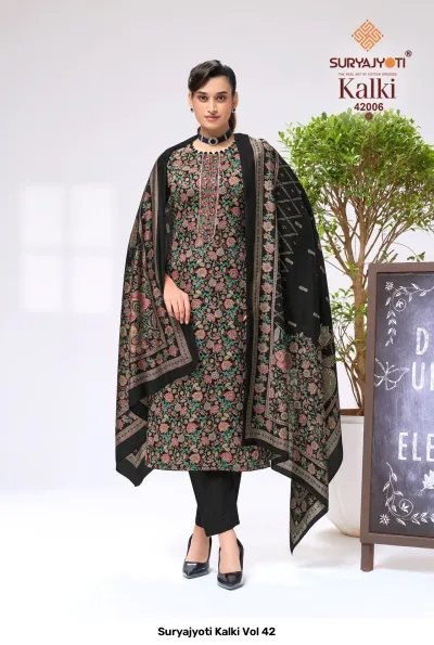 Suryajyoti Kalki Vol 42 — Unstitched Dress Materials, Suryajyoti wholesale from Surat — view 7