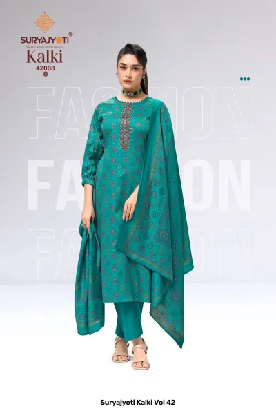 Suryajyoti Kalki Vol 42 — Unstitched Dress Materials, Suryajyoti wholesale from Surat — view 9