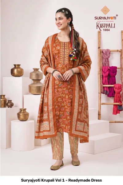 Suryajyoti Krupali Vol 1 - Readymade Dress — Stitched Suits, Suryajyoti wholesale from Surat — view 4