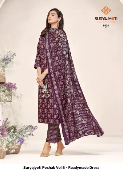 Suryajyoti Poshak Vol 8 - Readymade Dress — Pure Cotton Printed With Foil, Stitched Suits, Suryajyoti wholesale from Surat — view 9