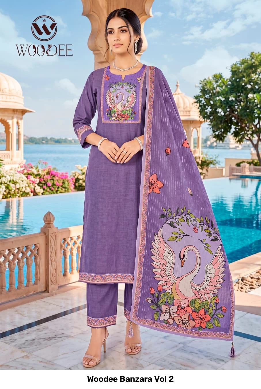 Woodee Banzara Vol 2 — Stitched Suits, Woodee wholesale from Surat - Gallery Image 2