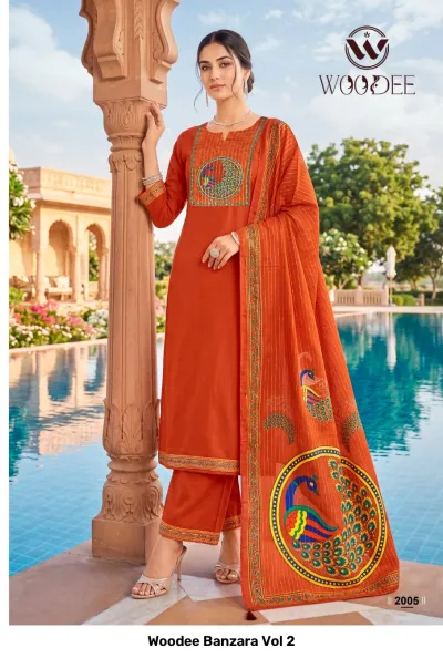 Woodee Banzara Vol 2 — Stitched Suits, Woodee wholesale from Surat — view 3