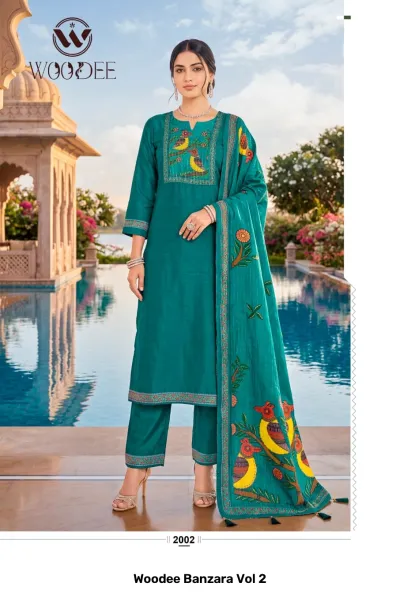 Woodee Banzara Vol 2 — Stitched Suits, Woodee wholesale from Surat — view 6