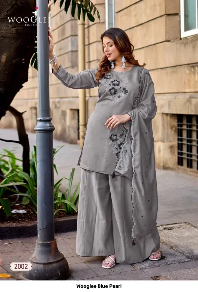 Wooglee Blue Pearl — Stitched Suits, Wooglee wholesale from Surat — view 3