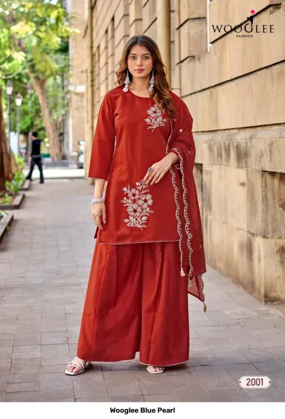 Wooglee Blue Pearl — Stitched Suits, Wooglee wholesale from Surat — view 5