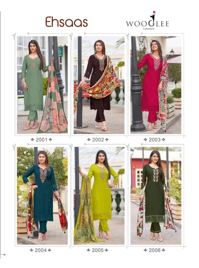 Wooglee Ehsaas — Stitched Suits, Wooglee wholesale from Surat — view 8
