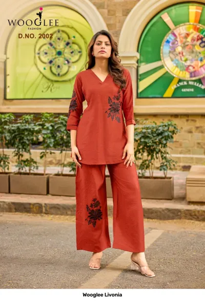 Wooglee Livonia — Kurti Pant Sets, Wooglee wholesale from Surat — view 4