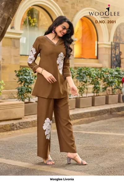 Wooglee Livonia — Kurti Pant Sets, Wooglee wholesale from Surat — view 5