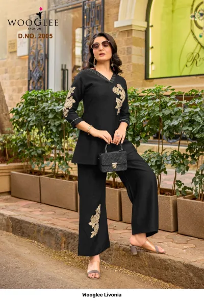 Wooglee Livonia — Kurti Pant Sets, Wooglee wholesale from Surat — view 6