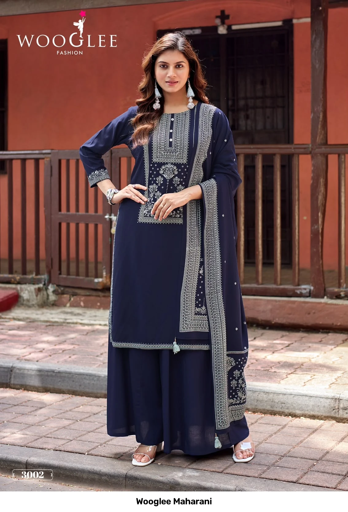 Wooglee Maharani — Stitched Suits, Wooglee wholesale from Surat - Gallery Image 3