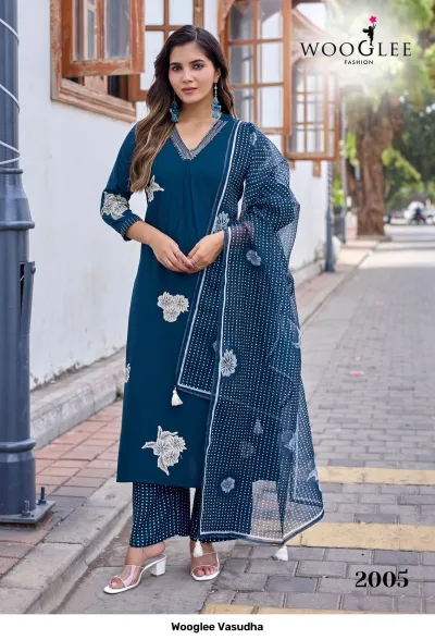 Wooglee Vasudha — Stitched Suits, Wooglee wholesale from Surat — view 2