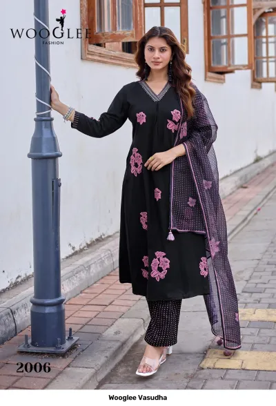 Wooglee Vasudha — Stitched Suits, Wooglee wholesale from Surat — view 3