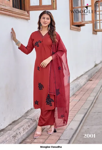 Wooglee Vasudha — Stitched Suits, Wooglee wholesale from Surat — view 6