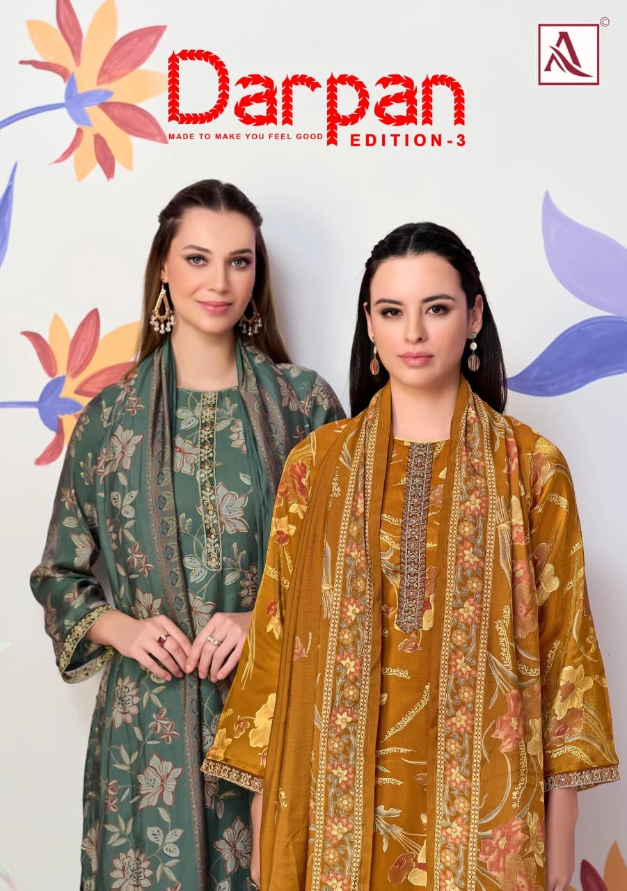 Alok Suit Darpan Edition 3 — Semi Stitched Suits, Alok Suit wholesale from Surat — view 1