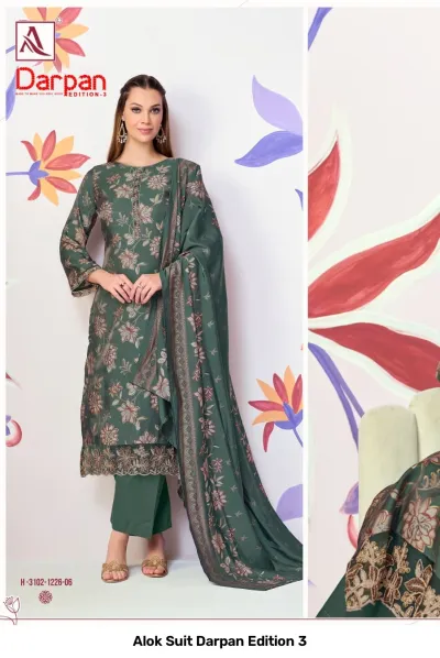 Alok Suit Darpan Edition 3 — Semi Stitched Suits, Alok Suit wholesale from Surat — view 4