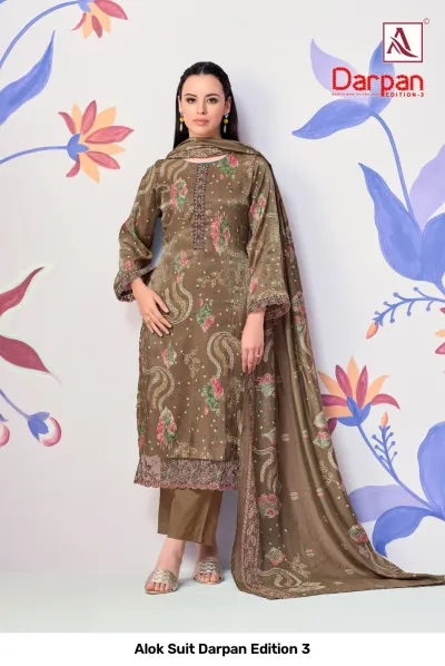 Alok Suit Darpan Edition 3 — Semi Stitched Suits, Alok Suit wholesale from Surat — view 5