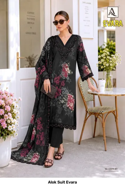 Alok Suit Evara — Semi Stitched Suits, Alok Suit wholesale from Surat — view 4