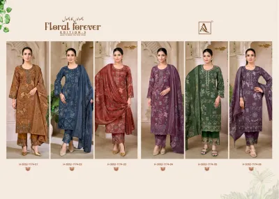 Alok Suit Floral Forever Edition 3 — Semi Stitched Suits, Alok Suit wholesale from Surat — view 7