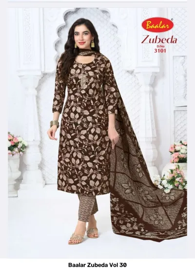 Baalar Zubeda Vol 30 — Karachi Cotton Dress Material, Baalar wholesale from Surat — view 16