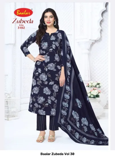 Baalar Zubeda Vol 30 — Karachi Cotton Dress Material, Baalar wholesale from Surat — view 17