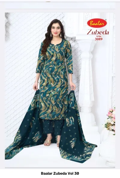 Baalar Zubeda Vol 30 — Karachi Cotton Dress Material, Baalar wholesale from Surat — view 4