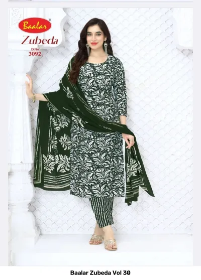 Baalar Zubeda Vol 30 — Karachi Cotton Dress Material, Baalar wholesale from Surat — view 7