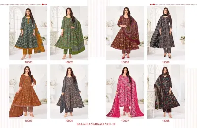 Balaji Anarkali Vol 10 — Heavy Cotton Printed Anarkali Style, Readymade Suits, Balaji Cotton wholesale from Surat — view 10