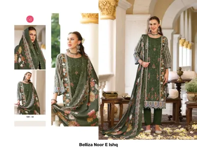 Belliza Noor E Ishq — Semi Stitched Suits, Belliza Designer Studio wholesale from Surat — view 2