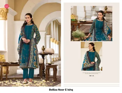 Belliza Noor E Ishq — Semi Stitched Suits, Belliza Designer Studio wholesale from Surat — view 3