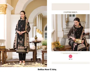 Belliza Noor E Ishq — Semi Stitched Suits, Belliza Designer Studio wholesale from Surat — view 4