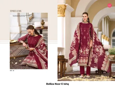 Belliza Noor E Ishq — Semi Stitched Suits, Belliza Designer Studio wholesale from Surat — view 5